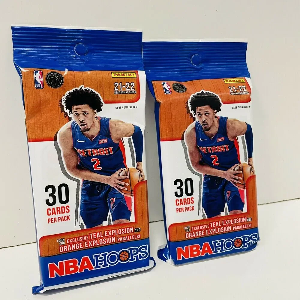 (2) 2021-22 Panini NBA Hoops Sealed Fat Pack Explosion Parallels! NEW SEALED